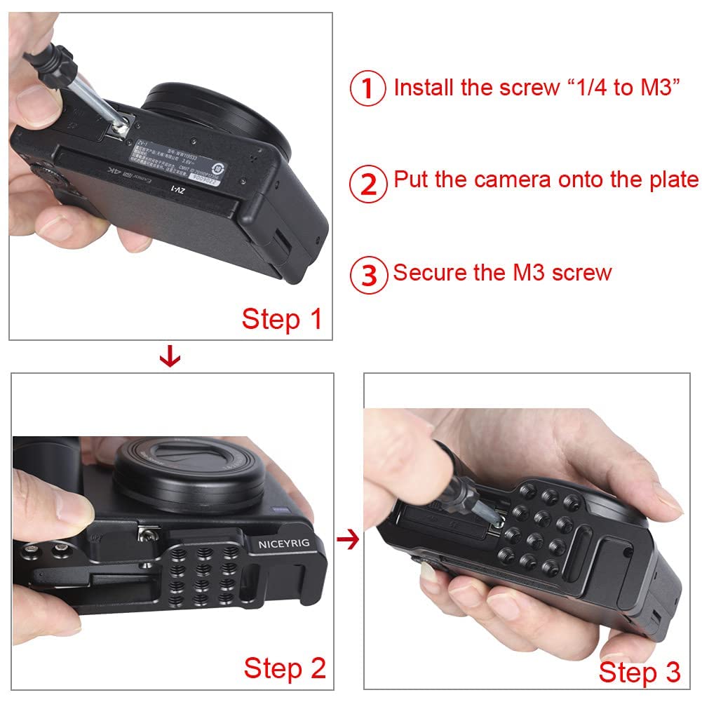 Amazon.com : NICEYRIG Side Grip for Sony ZV-1 Vlog Vlogging 4K